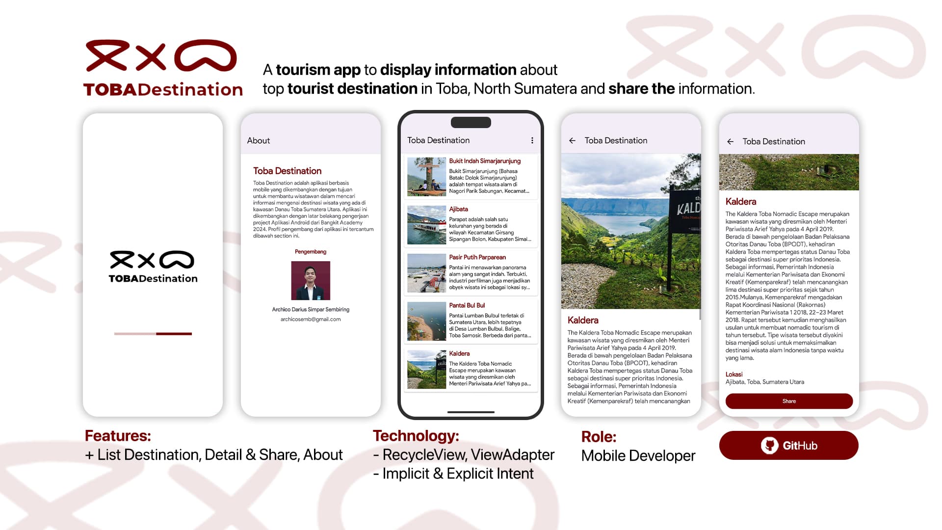 Toba Destination App